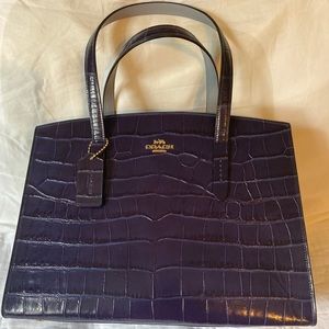 Coach Embossed Croc Charlie Carryall